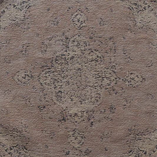 Queensway Peach Cotton Woven Round Rug