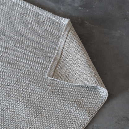 Ivory-Silver 2021 Dig-P Modern White Wool Rug