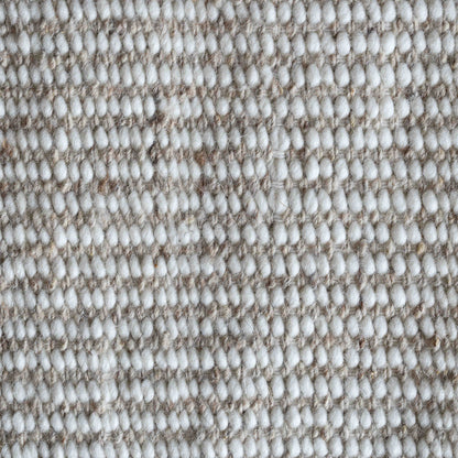 Chennai Express Handcrafted Silver Ivory Wool Rug