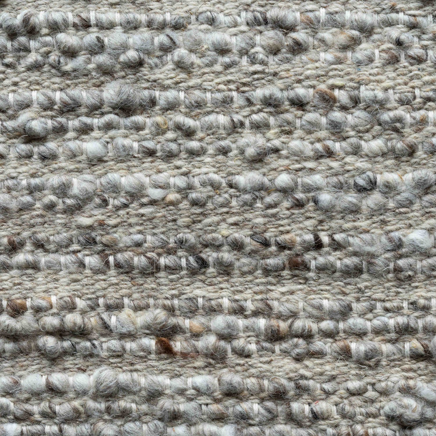 Singham Handcrafted Beige and Grey Wool Rug